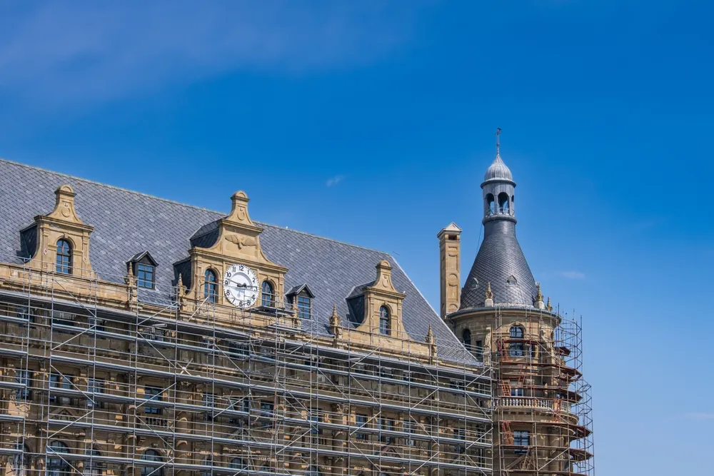 The restoration of the historical Haydarpasa Train Station is nearing completion. istanbul, turkey, istanbul, Turkey