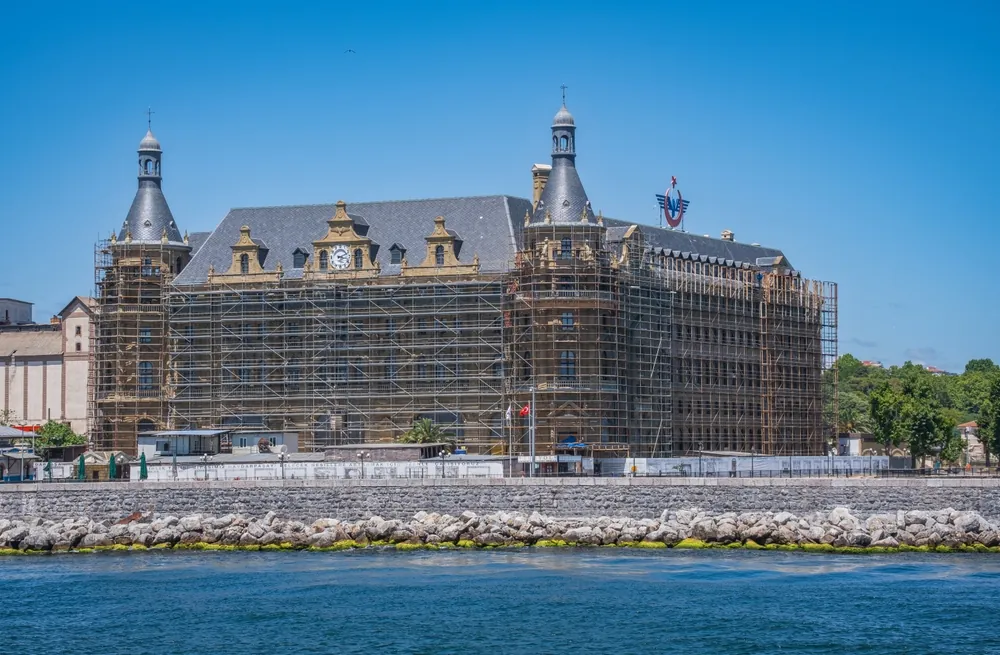 The restoration work of the historical Haydarpasa Train Station has come to an end. istanbul, Turkey, June 26, 2024.