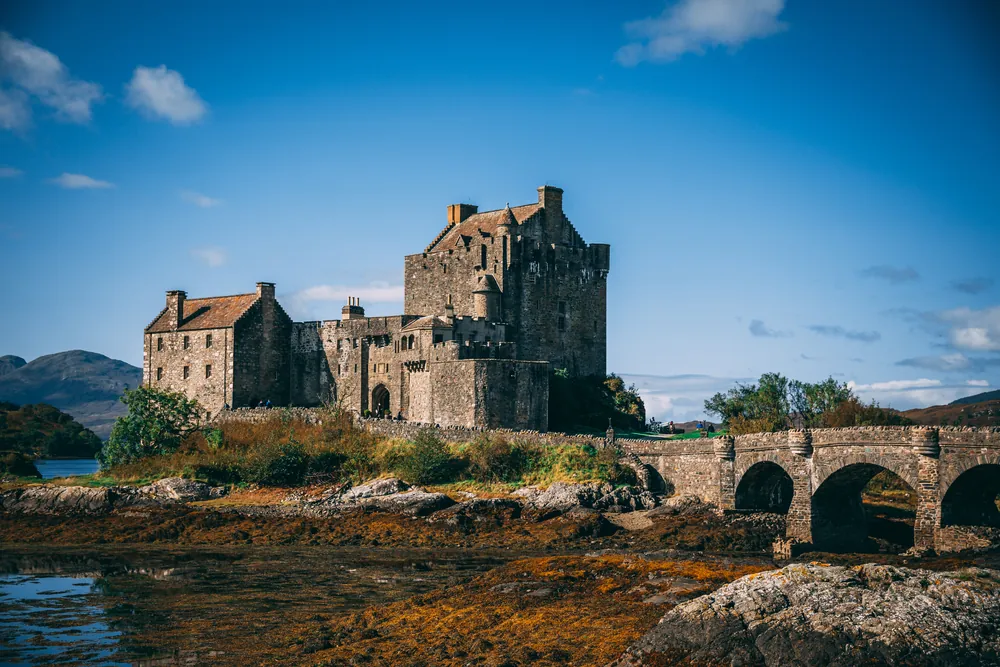 Eilean Donan Castle in the Scottish Highlands, United Kingdom