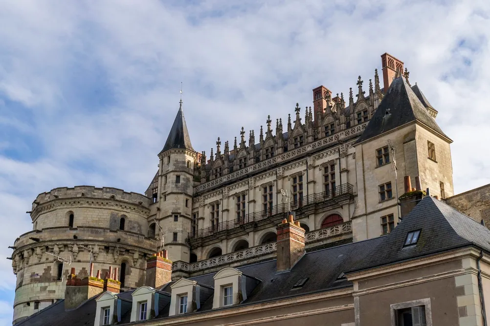 Amboise, France-01.18.2026: Amboise, the historic town in France’s Loire Valley, best known as a former royal residence and the final home of Leonardo da Vinci