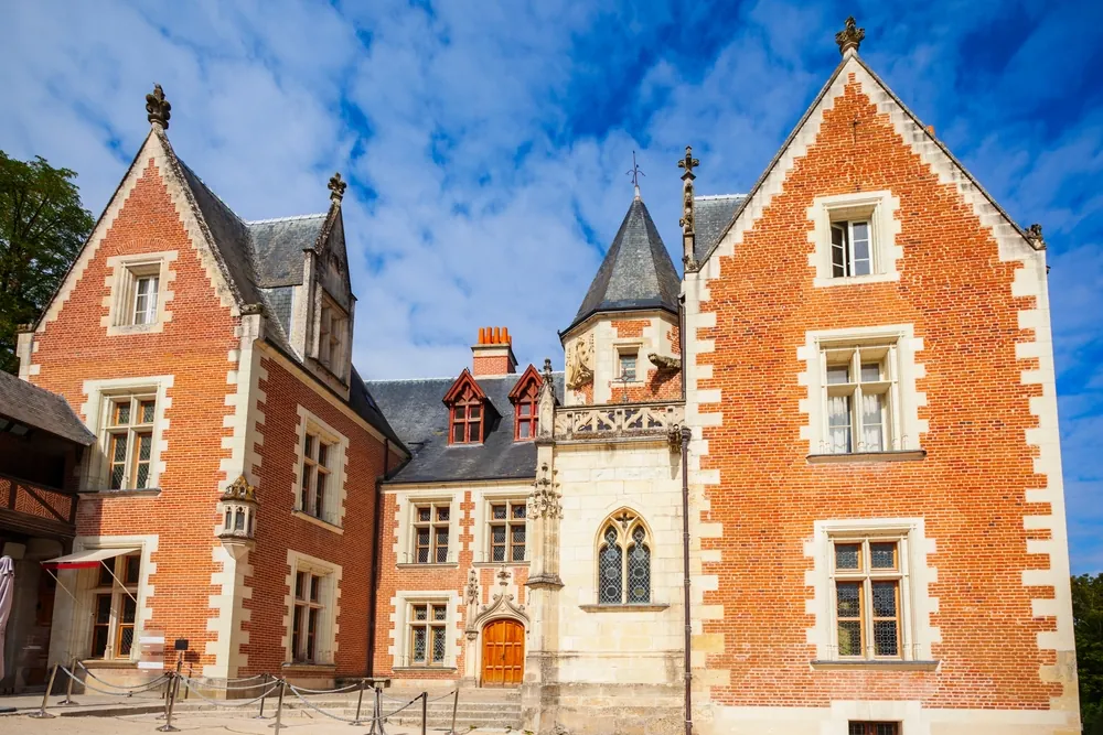 Chateau du Clos Luce is a large castle in Amboise city, Loire Valley in France