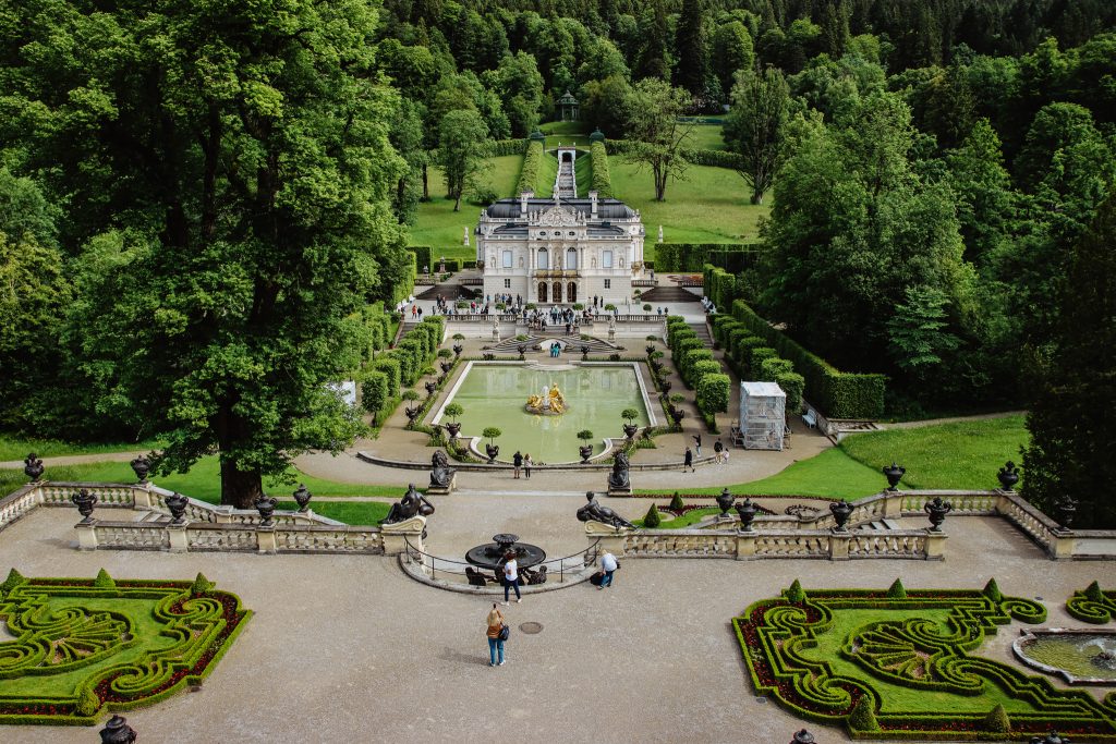 schloss linderhof, munich castle, german castle, castle in germany, schloss germany