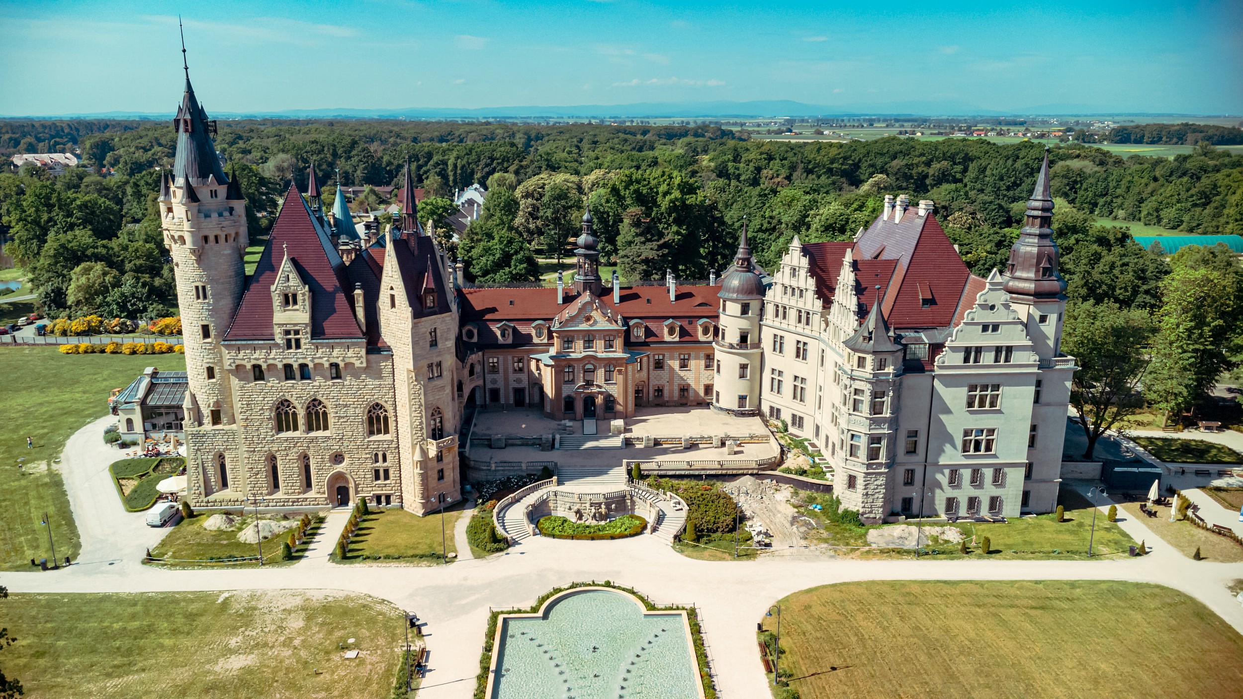 Moszna castle, polish castle, poland castles