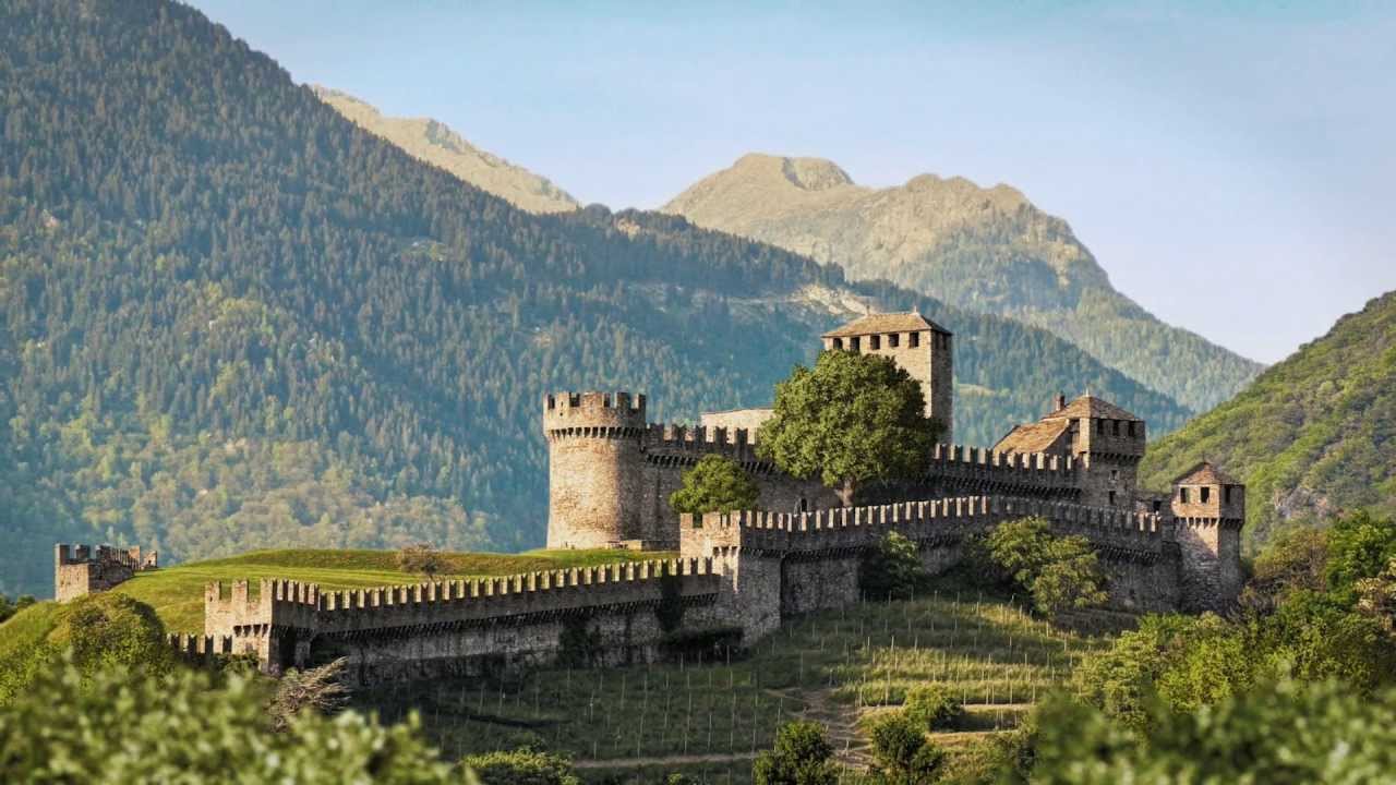 castello di montebello, castles in switzerland, swiss castles