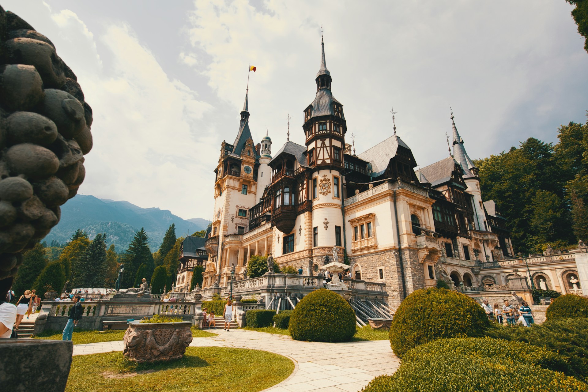 Peleș Castle, dracula castle, transylvania castle