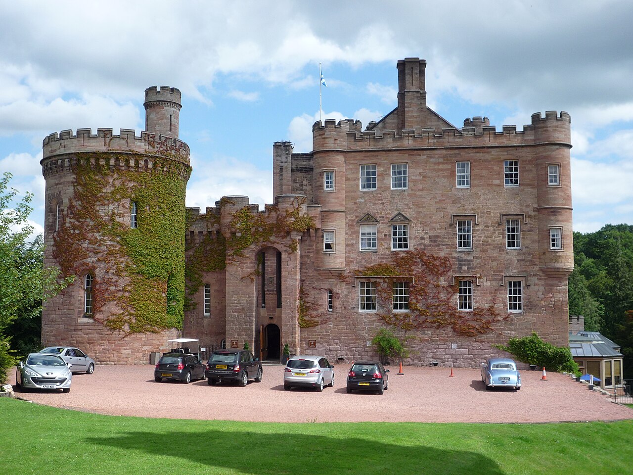 dalhousie castle, castles scotland, scottish castles