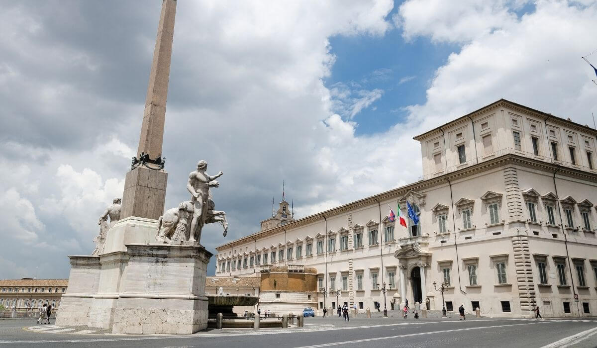 The Quirinal Palace in Rome, official residence of the President of the Italian Republic