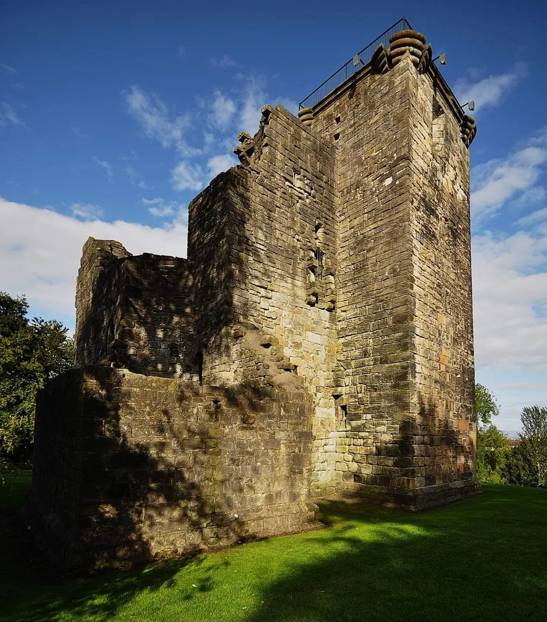 Crookston Castle in Pollok, the 15th-century tower house and the only medieval castle inside the City of Glasgow, castles near Glasgow