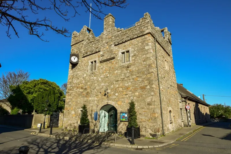 Dalkey Castle in Dalkey village, the 14th-century fortified merchant's tower house south of the city, castles near Dublin