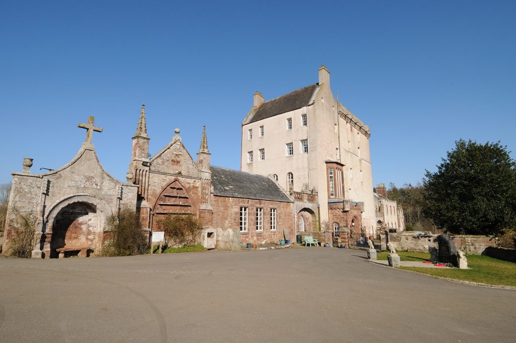 Delgatie Castle in Turriff, the historic Hay family tower house with painted Renaissance ceilings, castles near Aberdeen