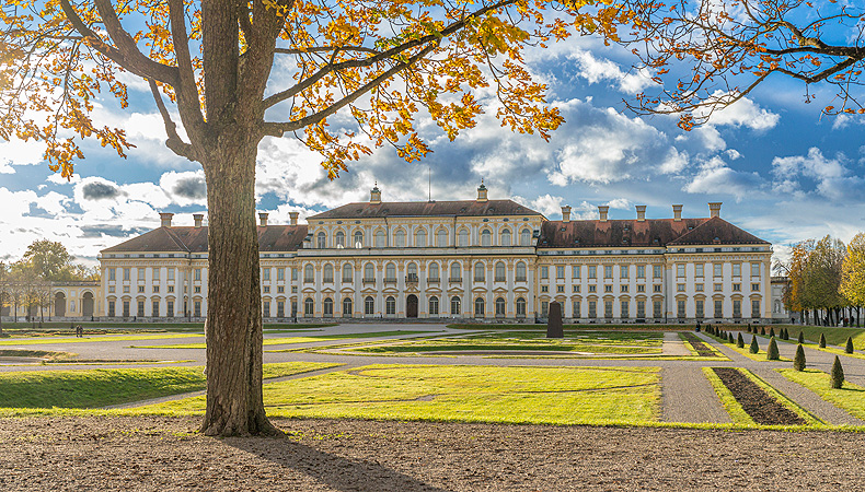 Schleissheim Palace north of Munich, the three-palace baroque ensemble built by the Bavarian electors, castles near Munich