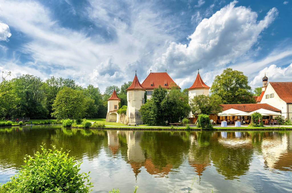 Blutenburg Castle in Obermenzing, the late-medieval moated hunting lodge of the Wittelsbach dukes, castles near Munich