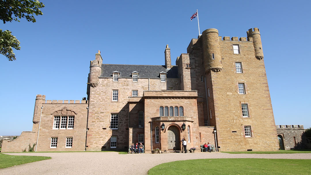Castle of Mey on the Pentland Firth, the northernmost inhabited castle on the British mainland and the late Queen Mother's Highland home, castles near Inverness