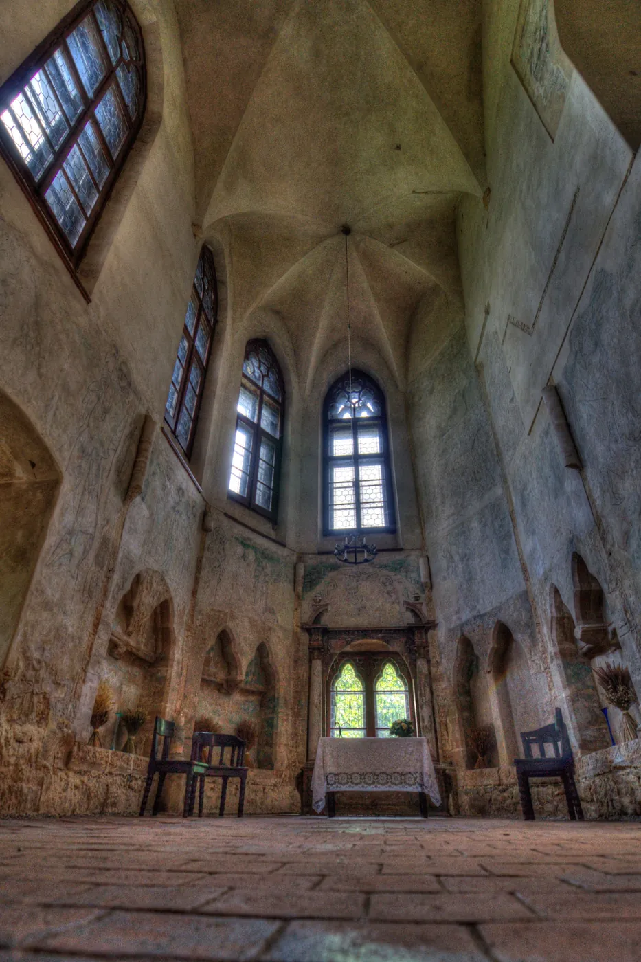 The chapel of Saint Michael inside Houska Castle