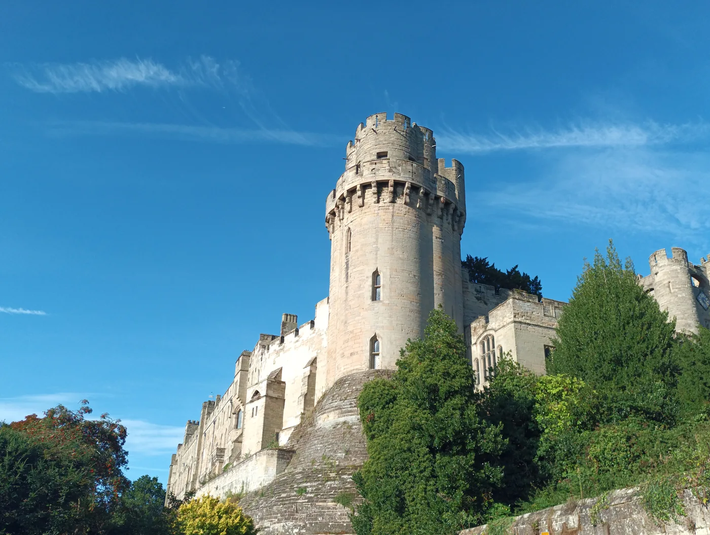 Warwick Castle and its Ghost Tower, one of England's most haunted castles