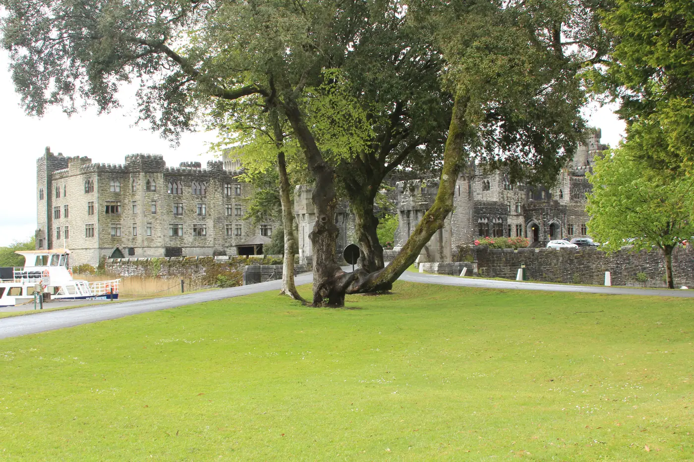 Ashford Castle, an 800-year-old castle hotel in County Mayo, Ireland