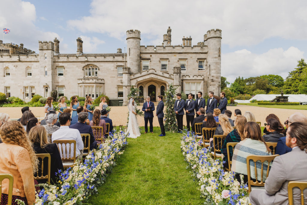 A wedding at Dundas Castle, a Scottish castle wedding venue near Edinburgh