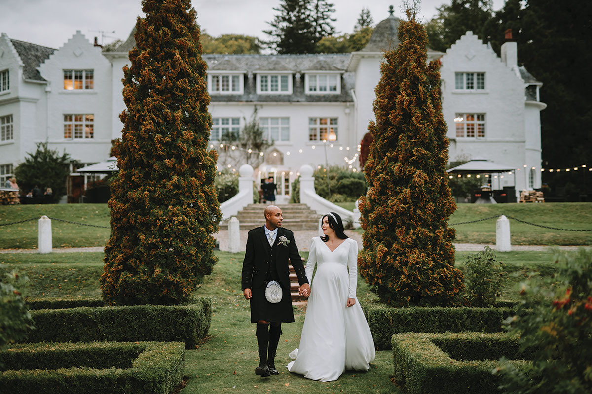 Achnagairn Castle, a Highland castle wedding venue near Inverness