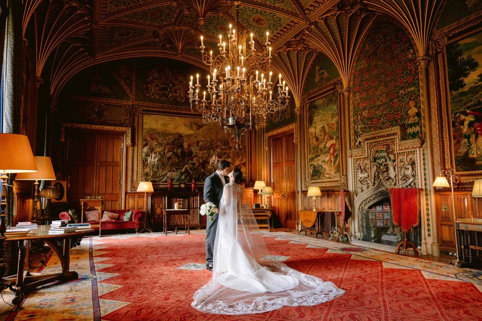 Eastnor Castle, a fairytale castle wedding venue in Herefordshire