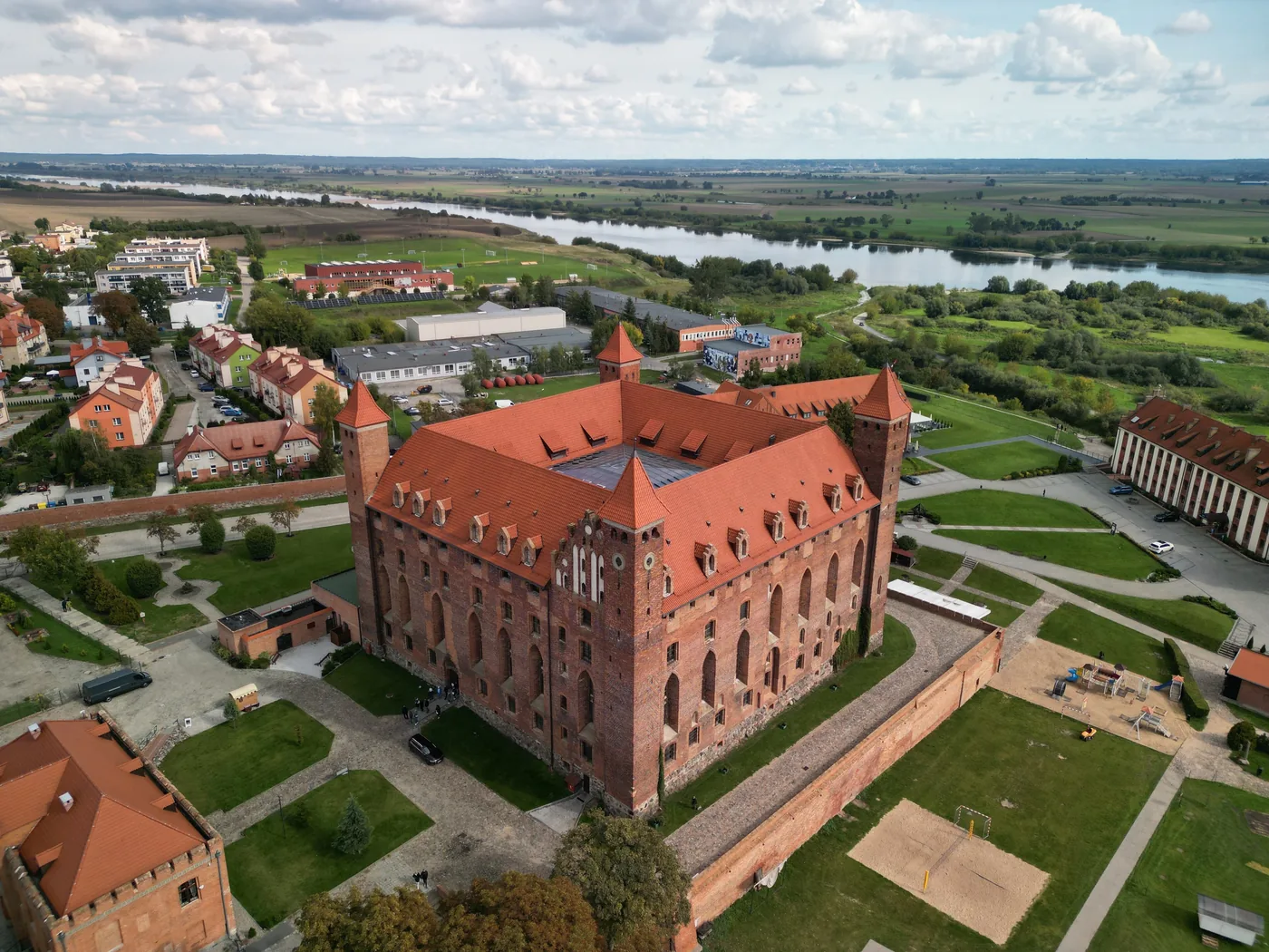 Gniew Castle in Pomerania, the 14th-century Teutonic Knights brick fortress, the only confirmed Polish castle sale at around €13 million