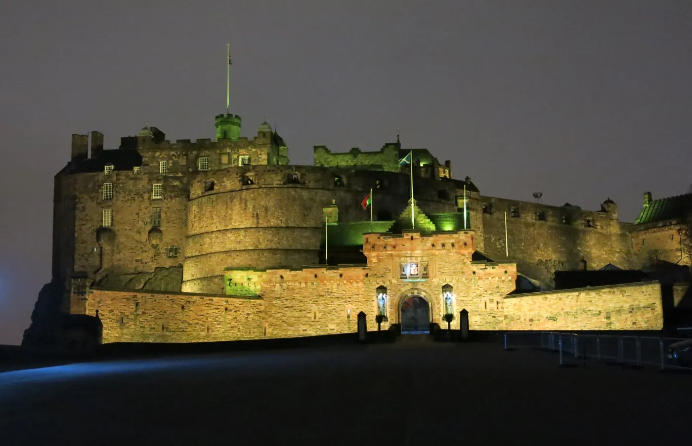 Edinburgh Castle on its volcanic crag above the city, Scotland's most-visited castle