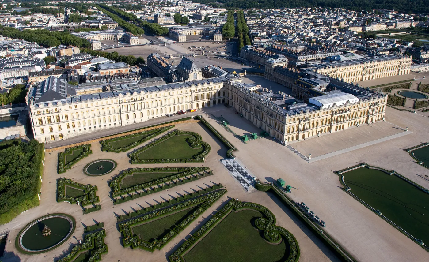The Palace of Versailles, the largest royal palace in Europe, more palace than castle