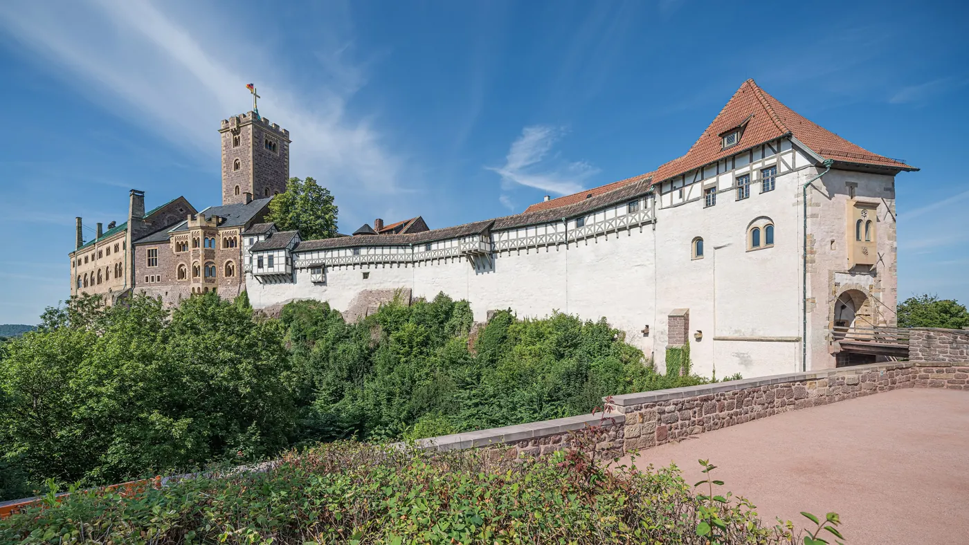 Wartburg Castle above Eisenach, the German castle where Martin Luther translated the New Testament
