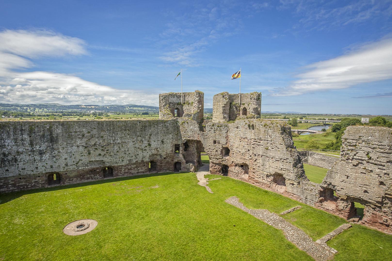 Rhuddlan Castle in North Wales, supplied by a three-mile canal Edward I had dug