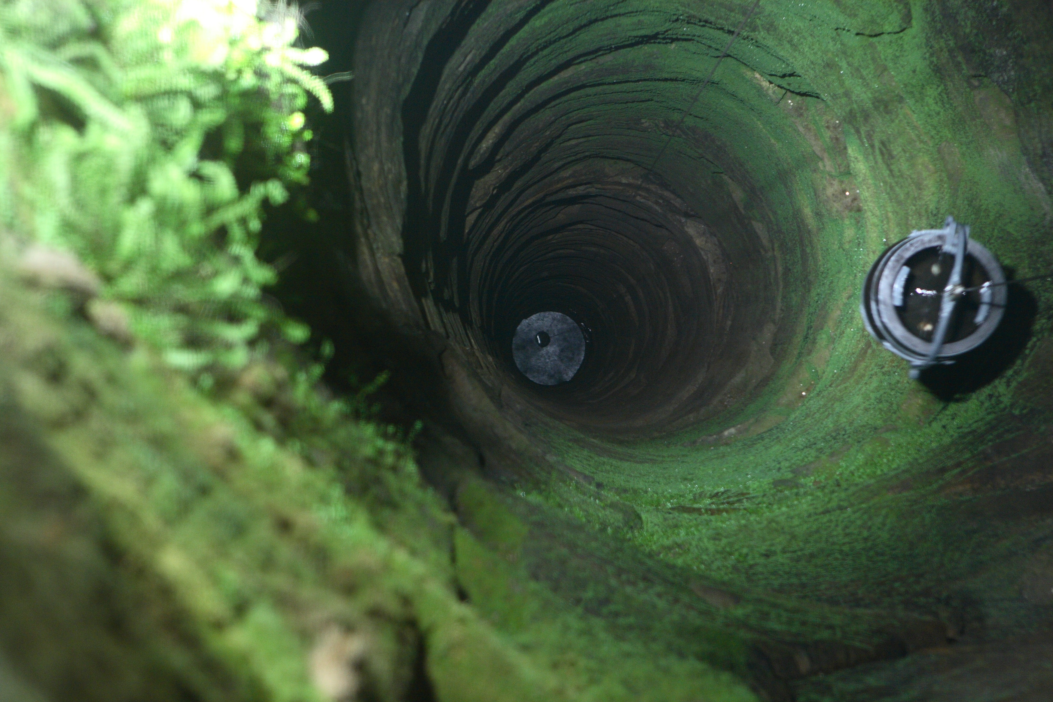 A deep castle well, the lifeline of a castle under siege
