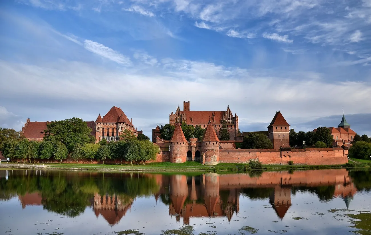 Malbork Castle in Poland, the largest castle in the world by area